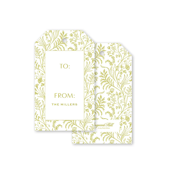 Fern Chartreuse Gift Tags