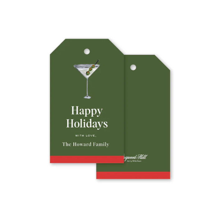 The Polo Lounge Martini Gift Tags