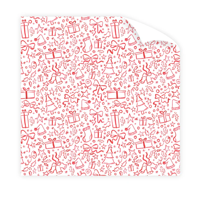 Christmas in Red Wrapping Paper
