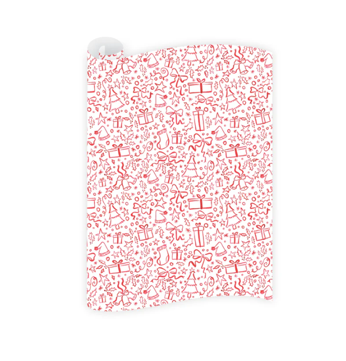 Christmas in Red Wrapping Paper