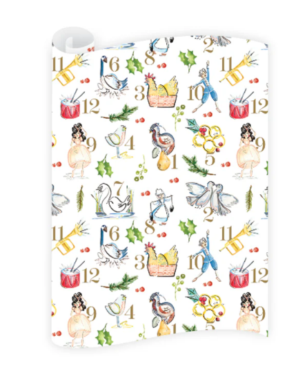 Twelve Days of Christmas Wrapping Paper