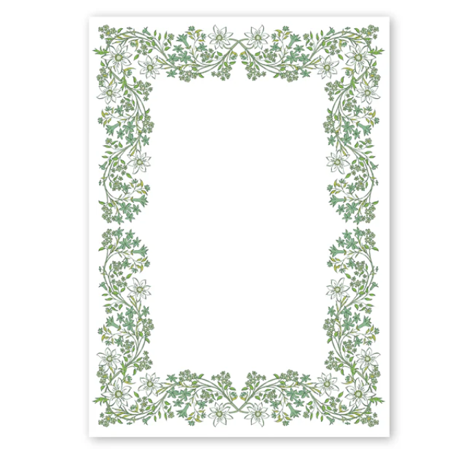 Chalet Chintz Green Notepad