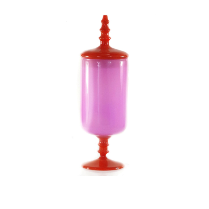 Glass Canister Pink Carrot