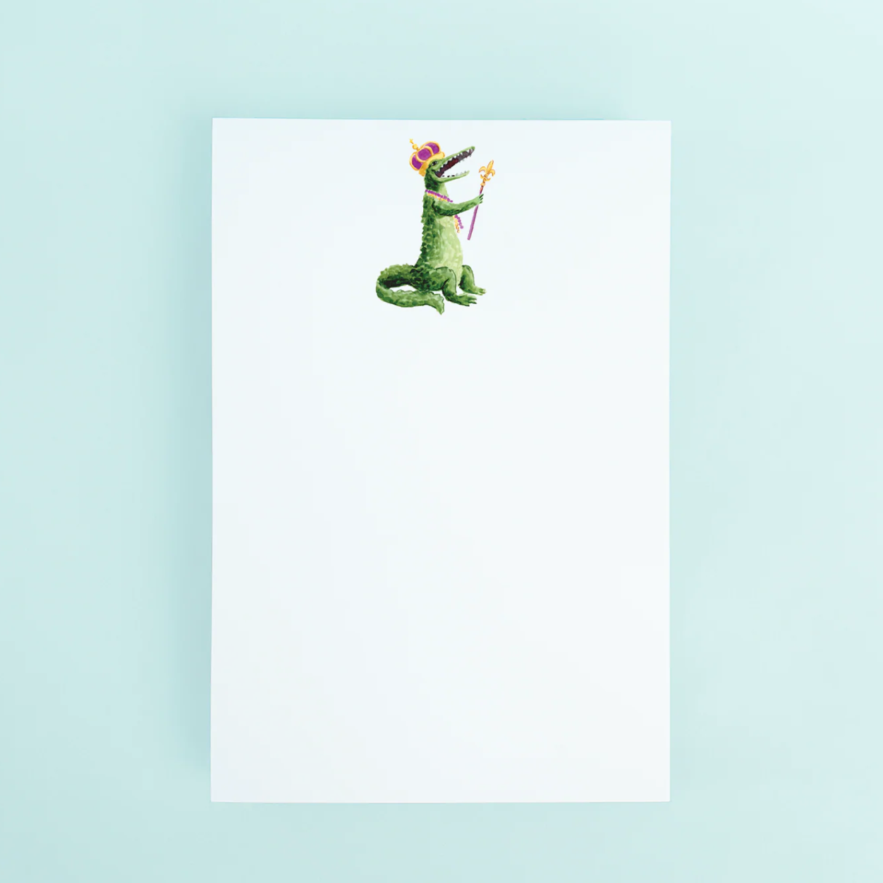 Mardi Gras Alligator Notepad