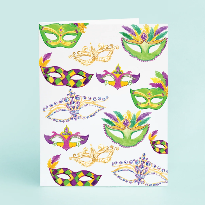 Mardi Gras Masks Card