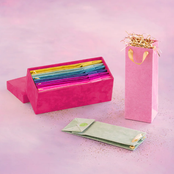 Patisserie Flocked Wine Bag