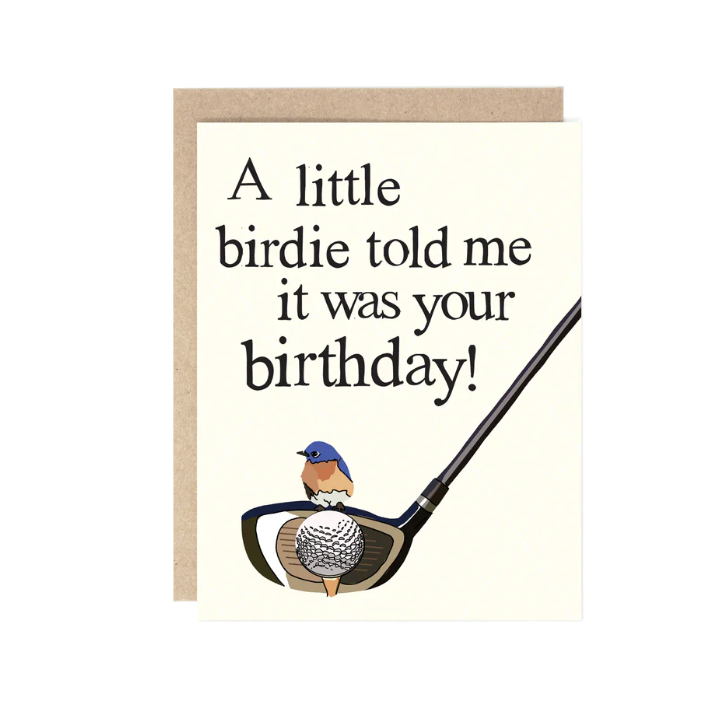 Birdie Birthday Card