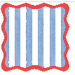 Stripe Scallop Placemats