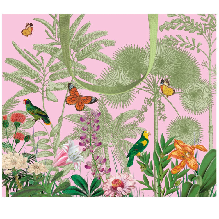 Paradise Garden Pink Large Gift Bag