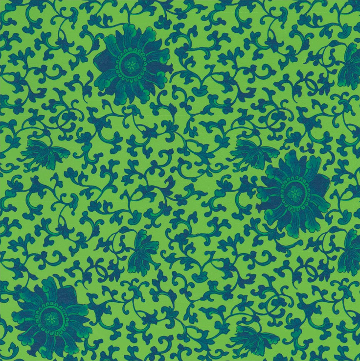 Indigo Garden Green/Blue Gift Wrap