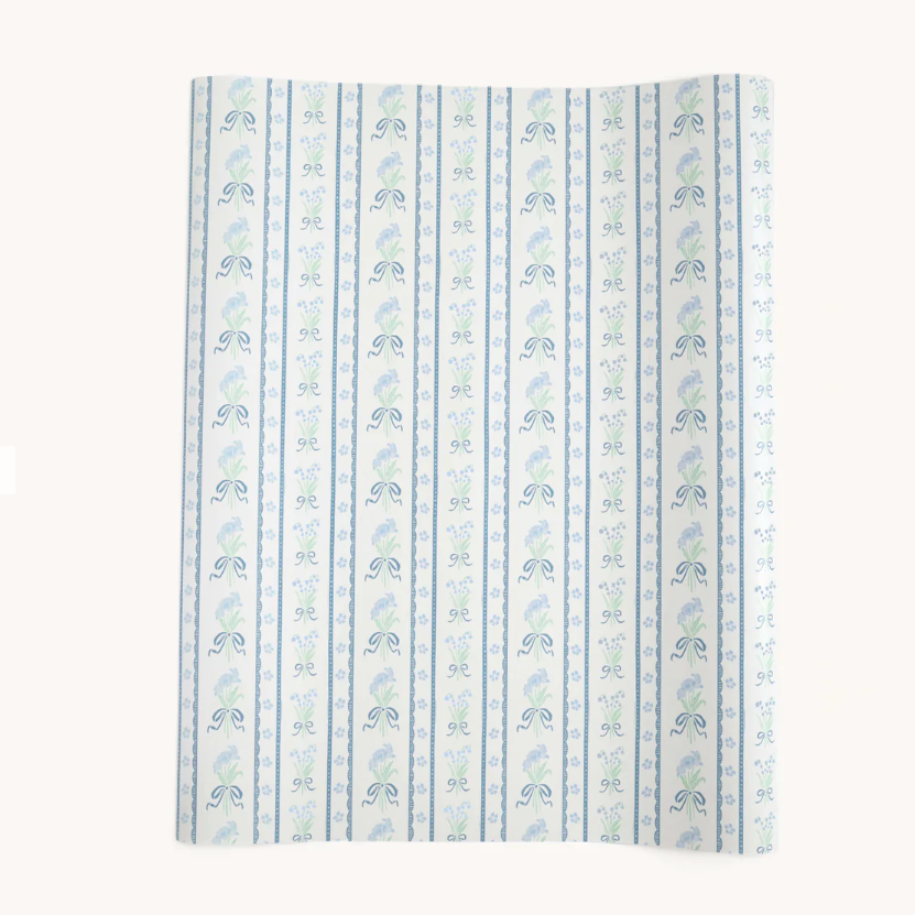 Block Floral Gift Wrap Roll