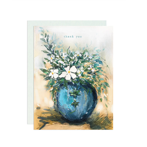 Thank You, Blue Vase Card