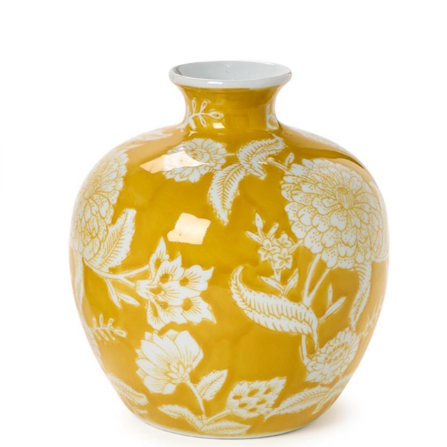 Yellow Floral Vase