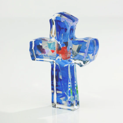 Periwinkle Acrylic Cross