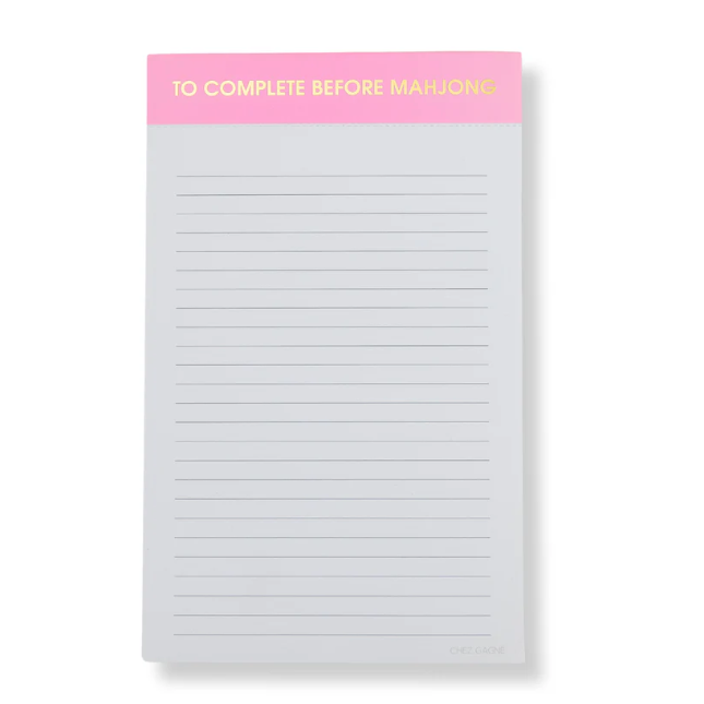 To Complete Before Mahjong Notepad