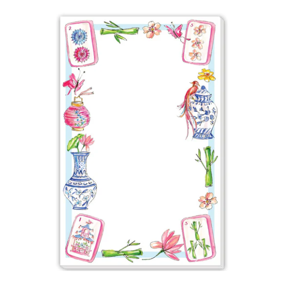 Painted Mahjong Icons Notepad