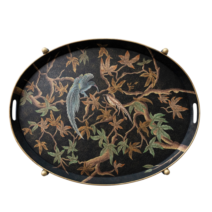 Vintage Tray with Stand