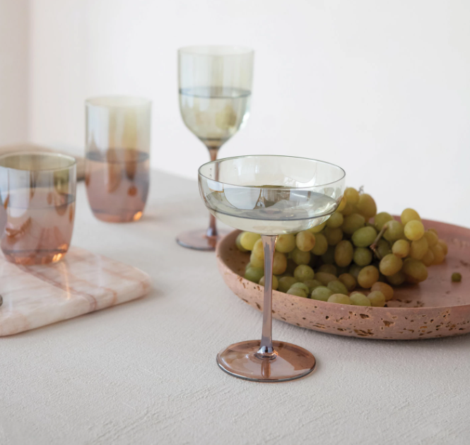 Iridescent Martini Glass