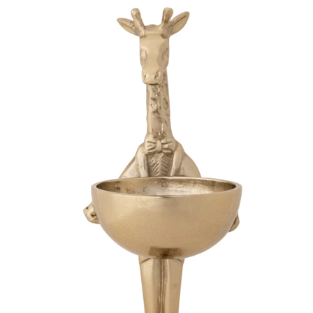 Giraffe Holding Bowl
