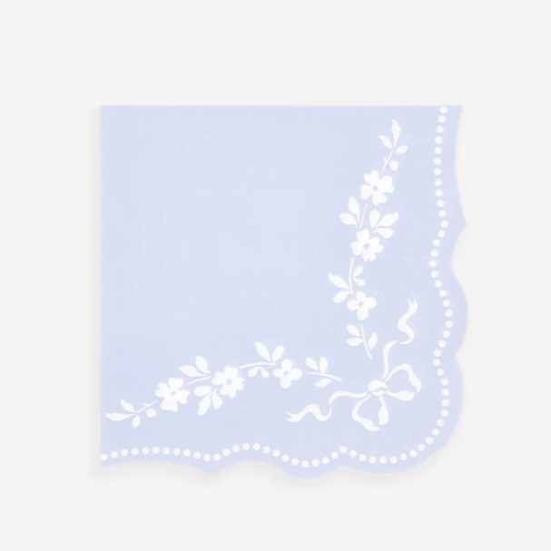 Rococo Blue Small Napkins