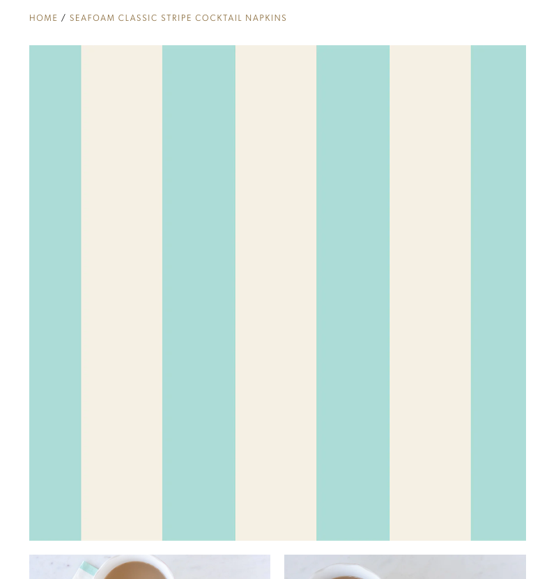 Seafoam Cocktail Napkins