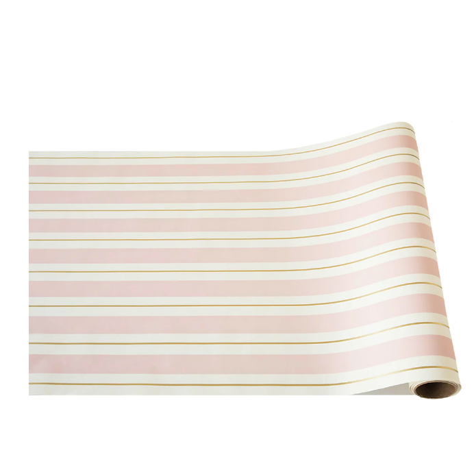 Pink And Gold Striped Runner