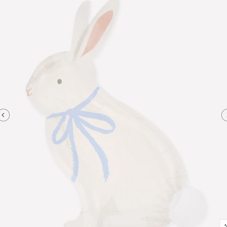 Bunny With Bow Plates