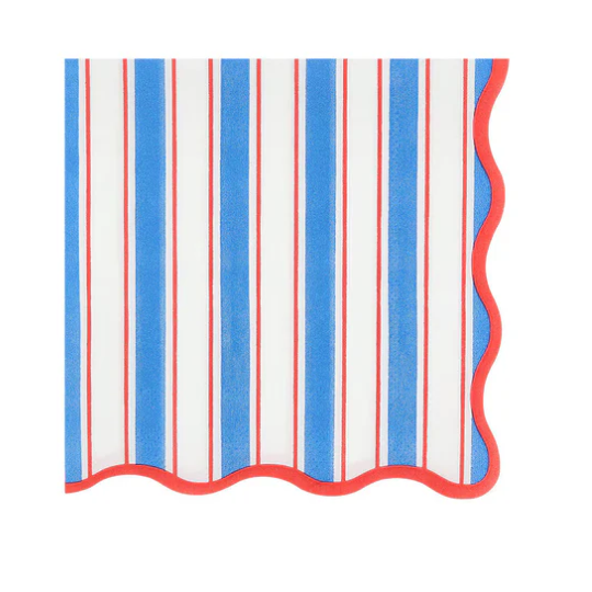 Nautical Stripe Cocktail Napkins