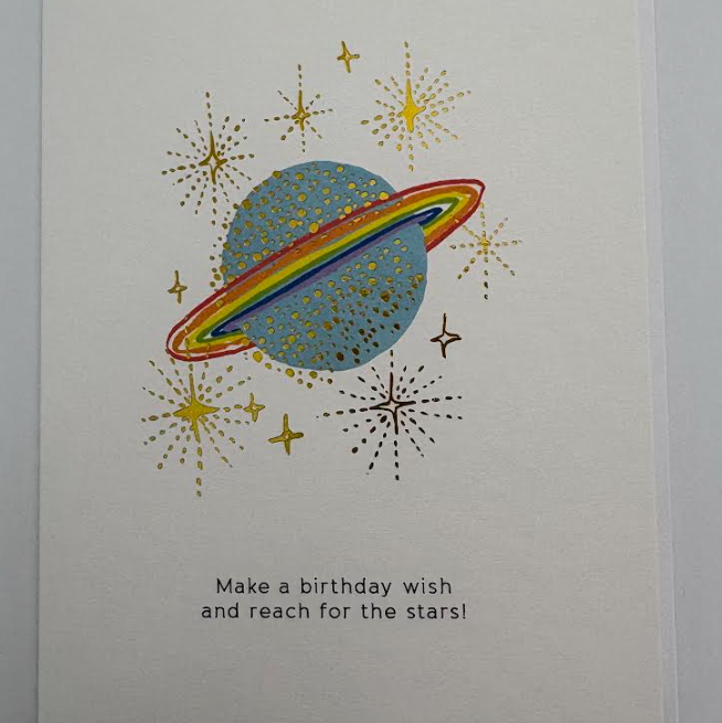 Reach For The Stars Birthday Card