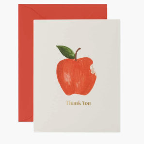 Apple Thank You Card