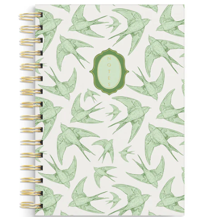 Swallows Spiral Notebook