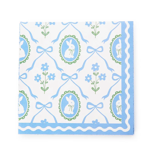 Bunnies and Bows Cocktail Napkin