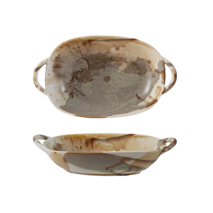 Stoneware Baker/Server with Handles