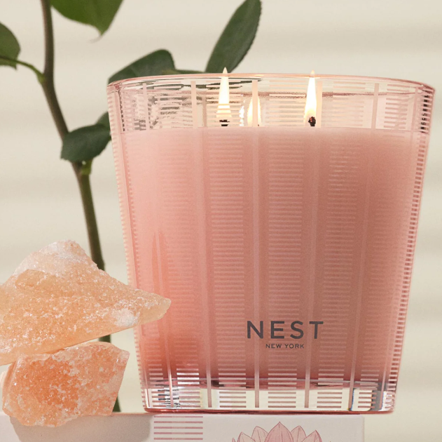 3 Wick Himalayan Salt & Rosewater