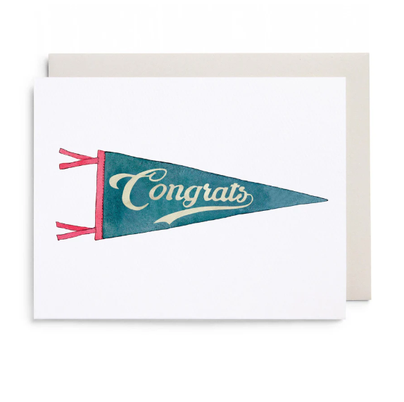 Congrats Pennant Card