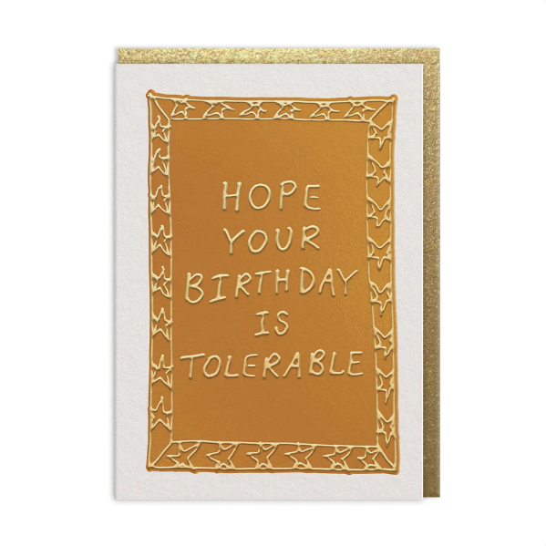 Tolerable Birthday Card