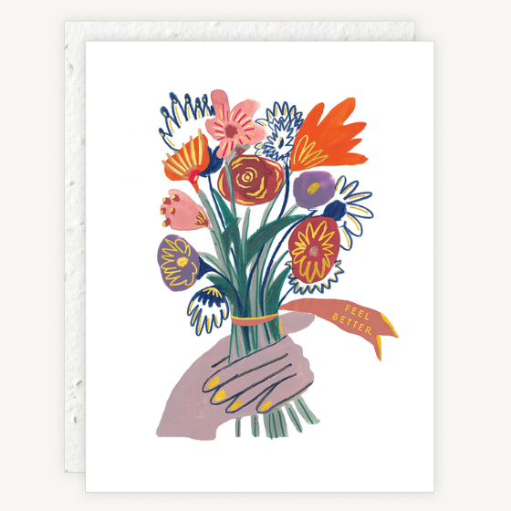 Feel Better Flowers Card
