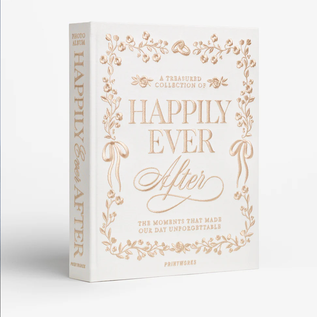 Embroidered Photo Album- Happily Ever After