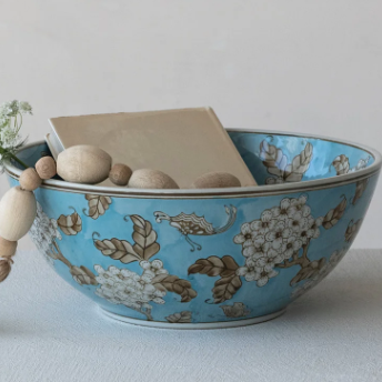 Blue Cherry Blossoms Bowl