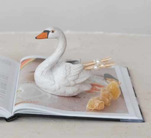 Swan Toothpick Holder