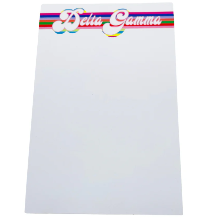 Colorful Greek Notepad