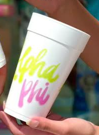 Sorority Foam Cups