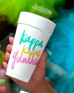 Sorority Foam Cups