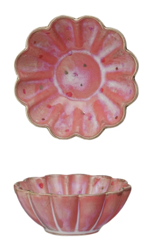 Fluted Flower Dish