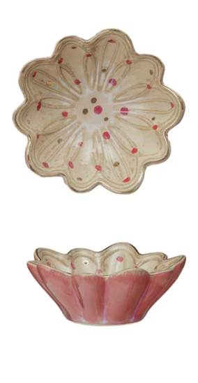 Fluted Flower Dish