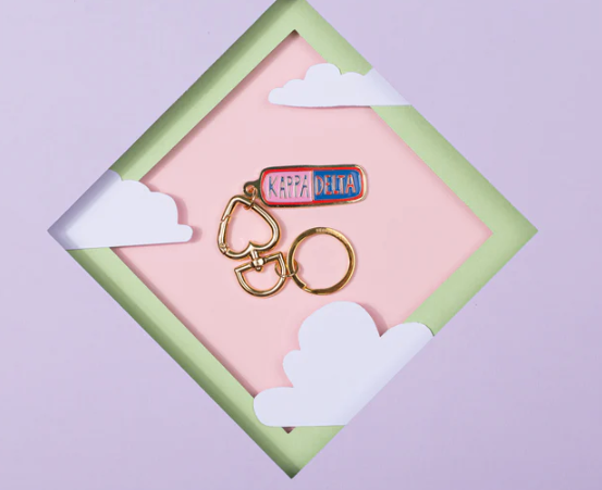 Sorority Enamel Keychain