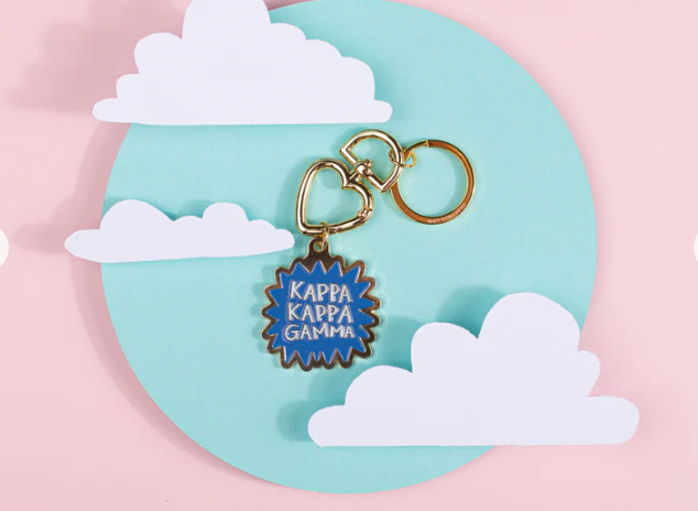 Sorority Enamel Keychain