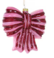 Striped Bow Ornament