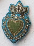 Handmade Sacred Heart Ornament