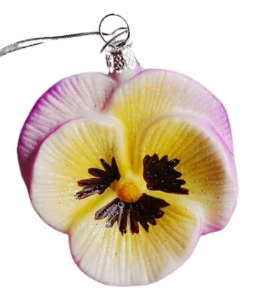 Colorful Pansy Ornament